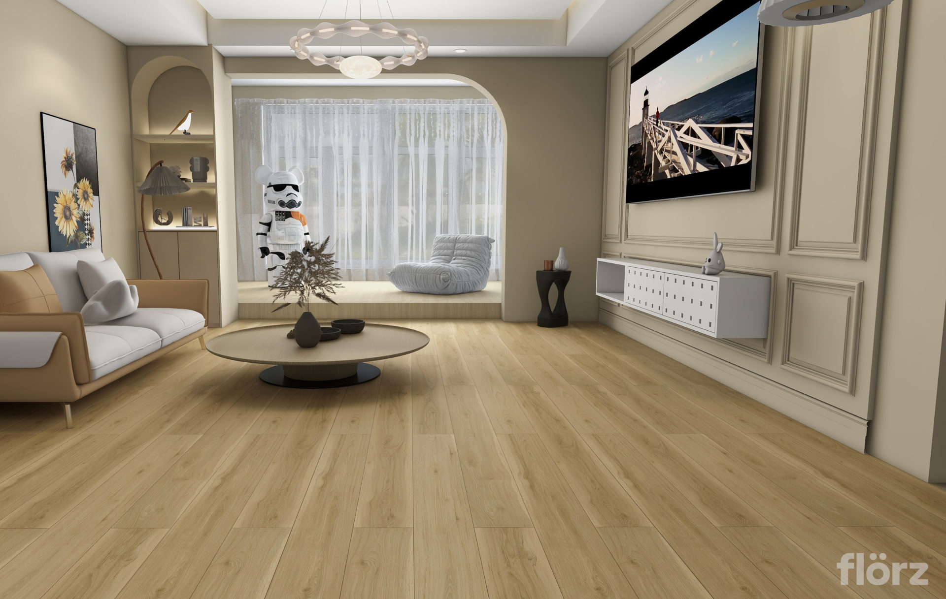 Weathered Wood style from Strand Laminate collection.